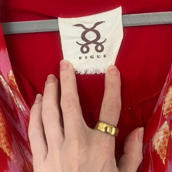 Figue starlight ikat silk metallic maxi dress - Picture 2 of 7